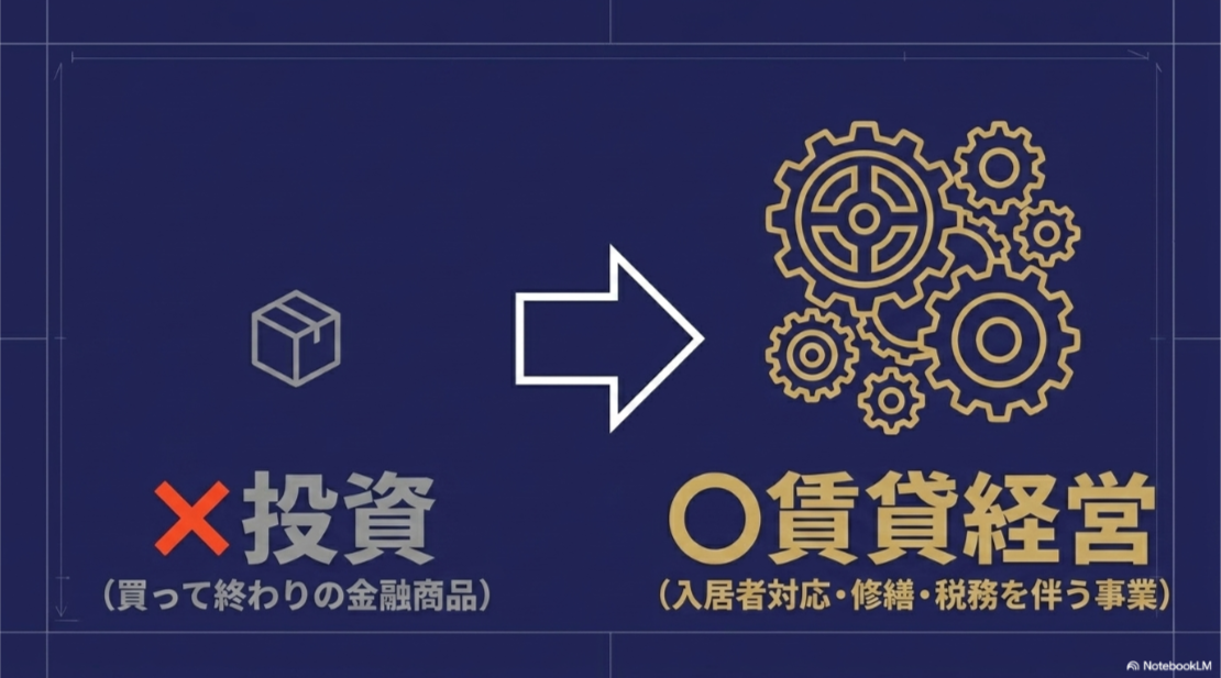 不動産投資を買って終わりではなく入居者対応・修繕・税務を伴う賃貸経営と捉える