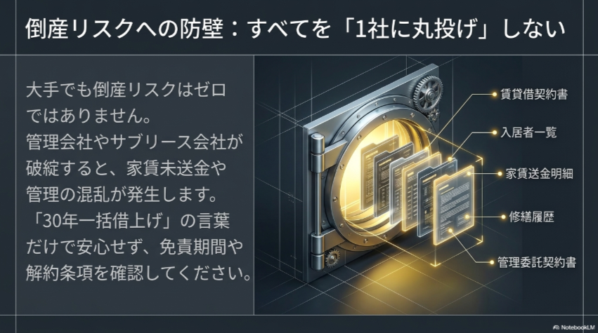 賃貸借契約書、入居者一覧、修繕履歴など1社に丸投げせず保管すべき資料